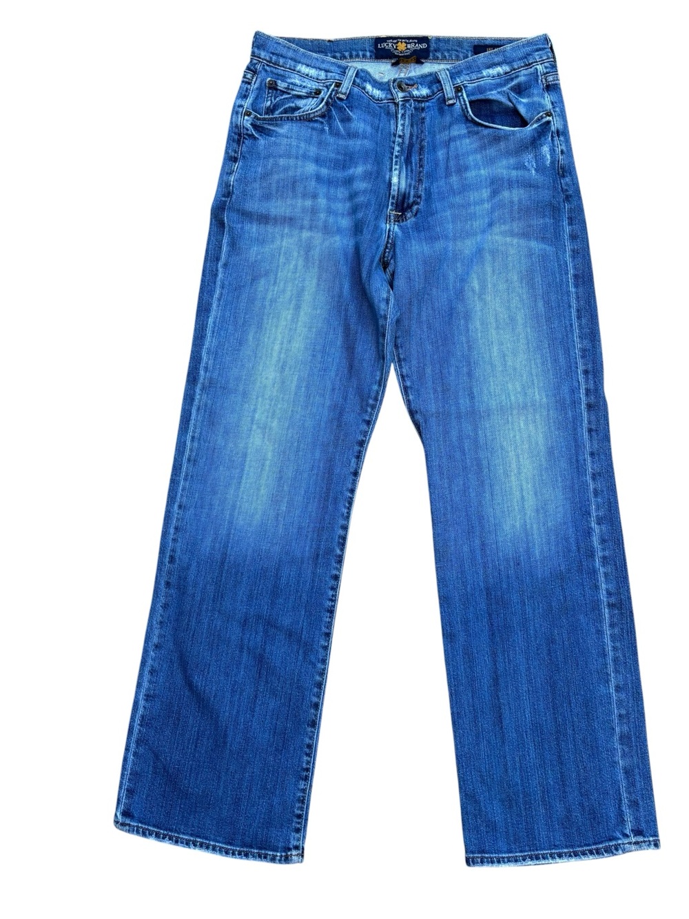 Lucky Brand Men’s 181 Relaxed Fit Faded Blue Jeans Y2K